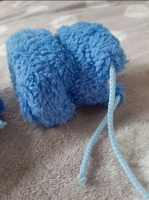 Nowe ciepłe grube papcie kapcie 12cm