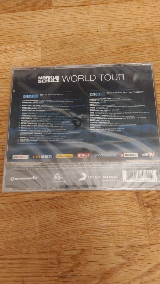 Markus Schulz 2CD World Tour folia stan idealny 2013 rok