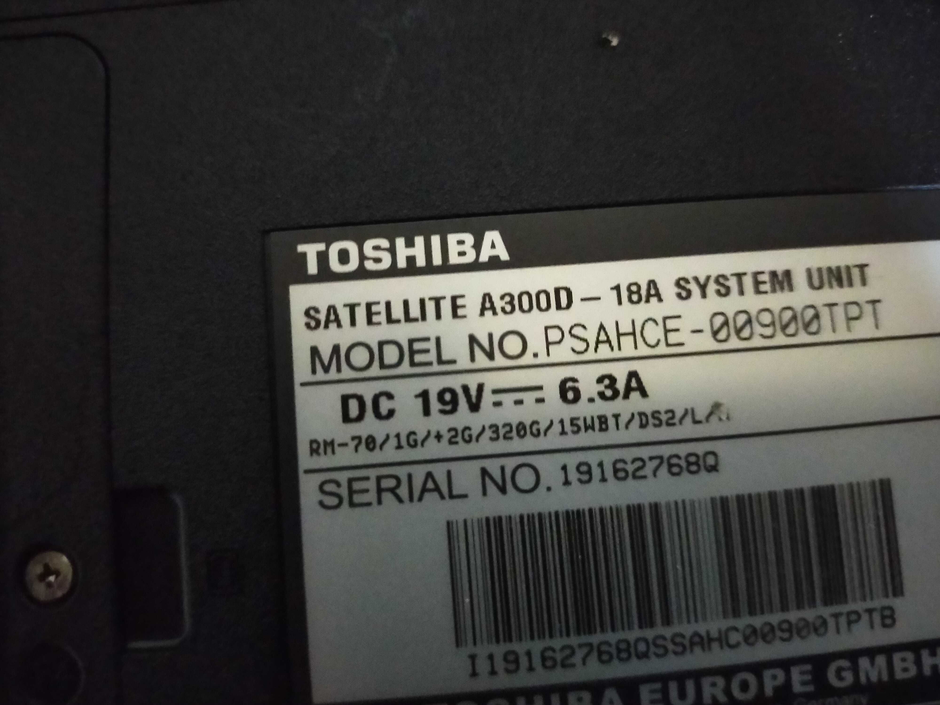 Toshiba Satelite -  A300D-16A