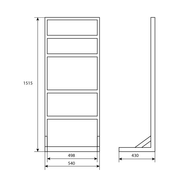 Стійка для монтажу інверторного обладнання та акумуляторних батарей.