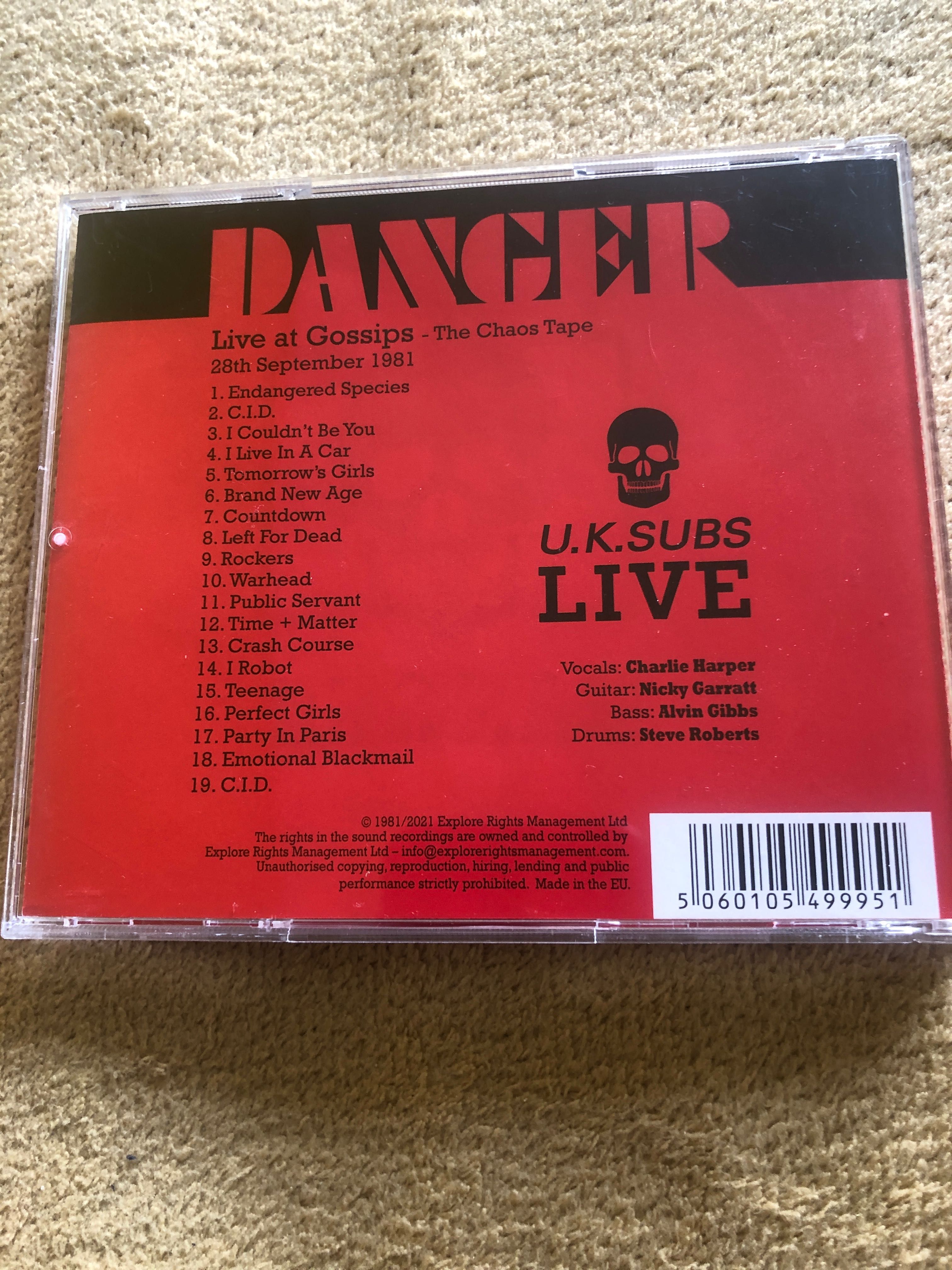 U.K. Subs
Danger: The Chaos Tapes Folia nowa