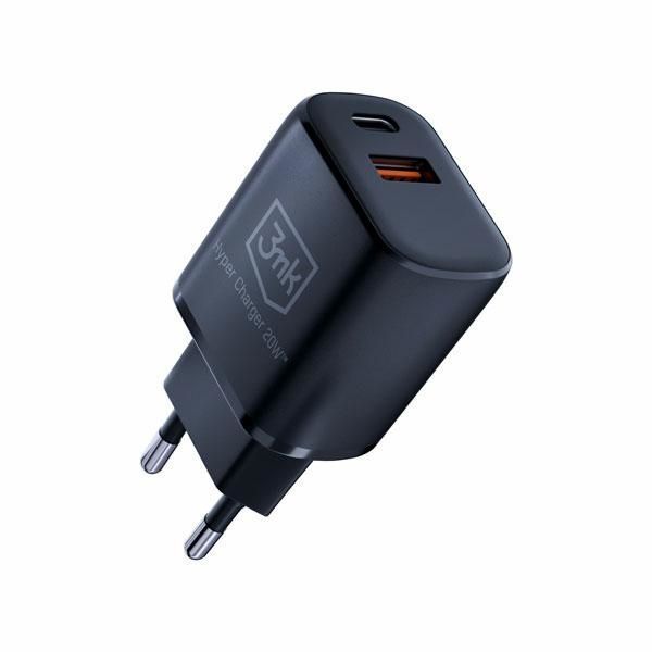 Ładowarka sieciowa 3MK Hyper Charger 20W z USB-C oraz USB-A