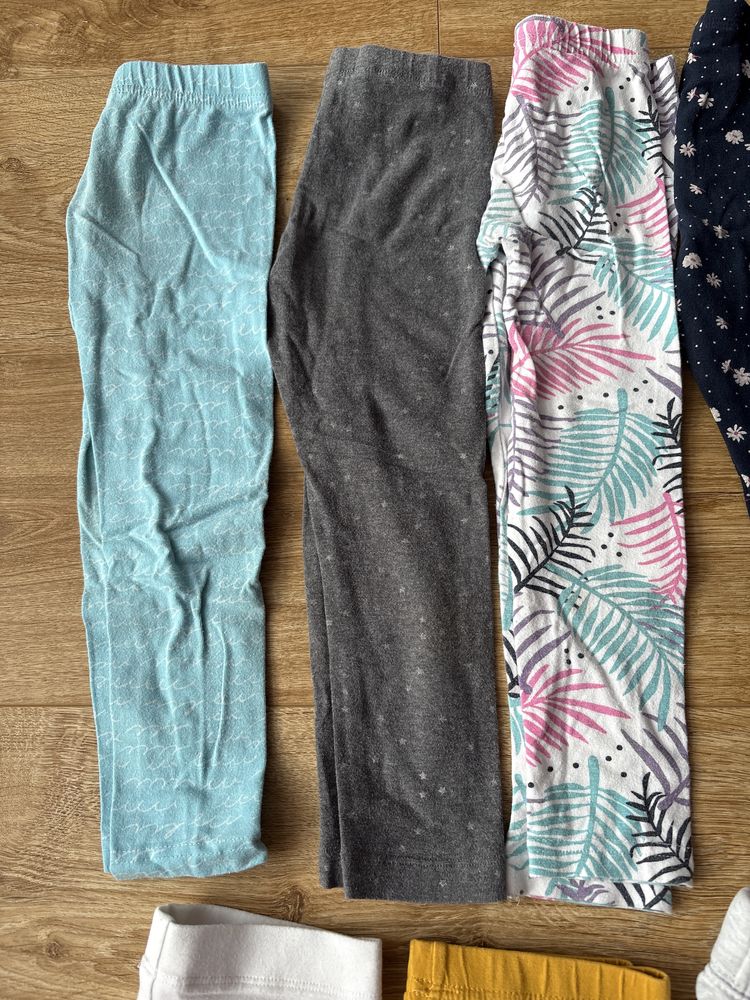 Legginsy spodnie 98-104 zestw 11 par i gratis 2