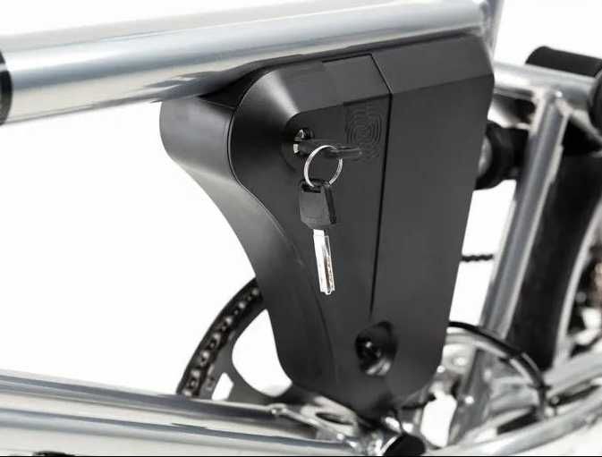 Bicicleta dobrável elétrica citadina cadeirinha Ahooga Folding Power+
