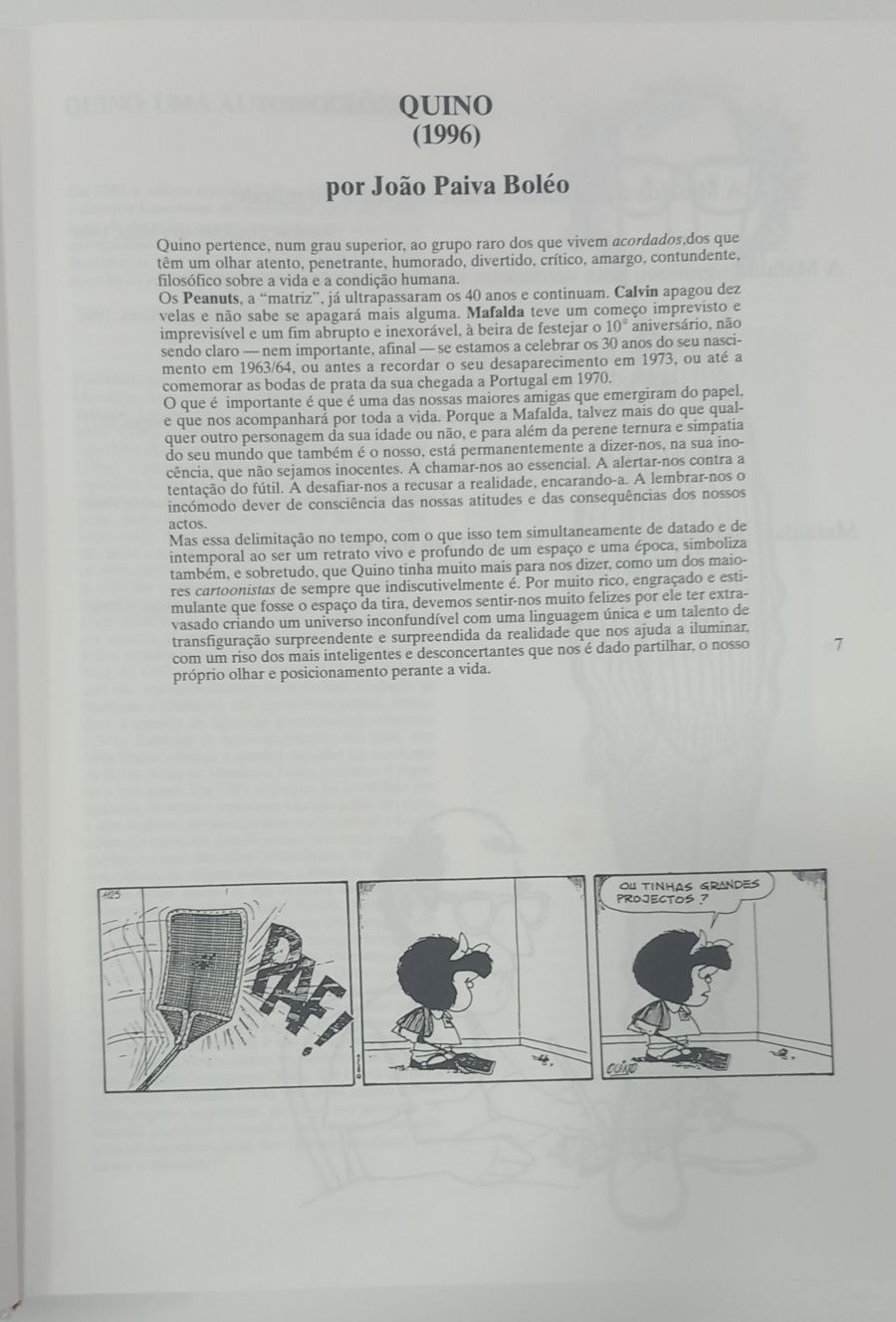 Livro " O Mundo de Mafalda"