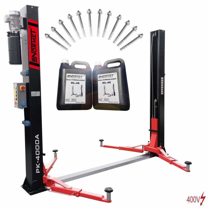 Podnośnik dwukolumnowy NORMET PK-4000A 400V