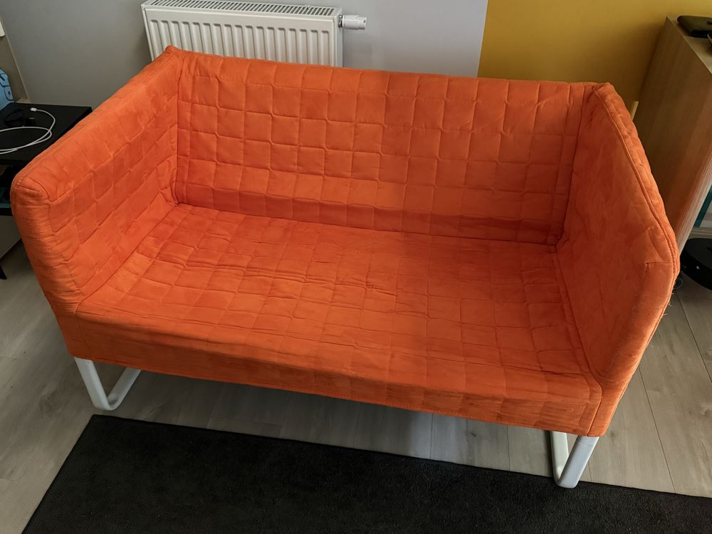 Sofa nierozkladana Knopparp Ikea pomaranczowa