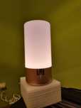 Lamka nocna LED  zlota
