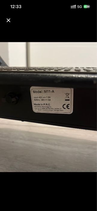 Hulajnoga elektryczna M11-A (36V 6Ah)