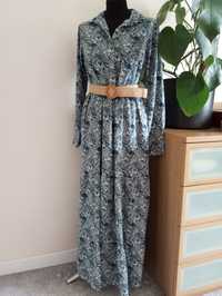 Maxi sukienka w print kwiatowy