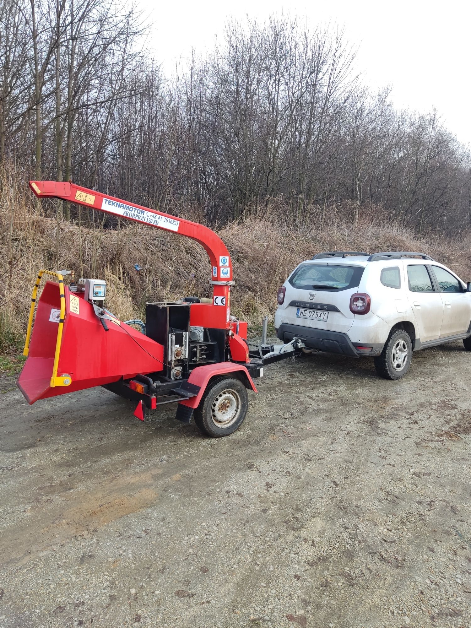 Rębak do gałęzi diesel