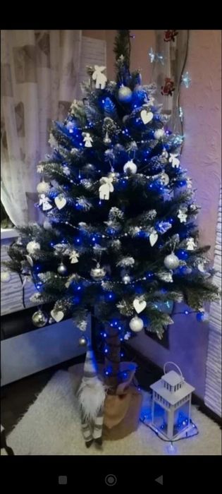 Piękna sztuczna choinka na pniu 180 cm REZERWACJA