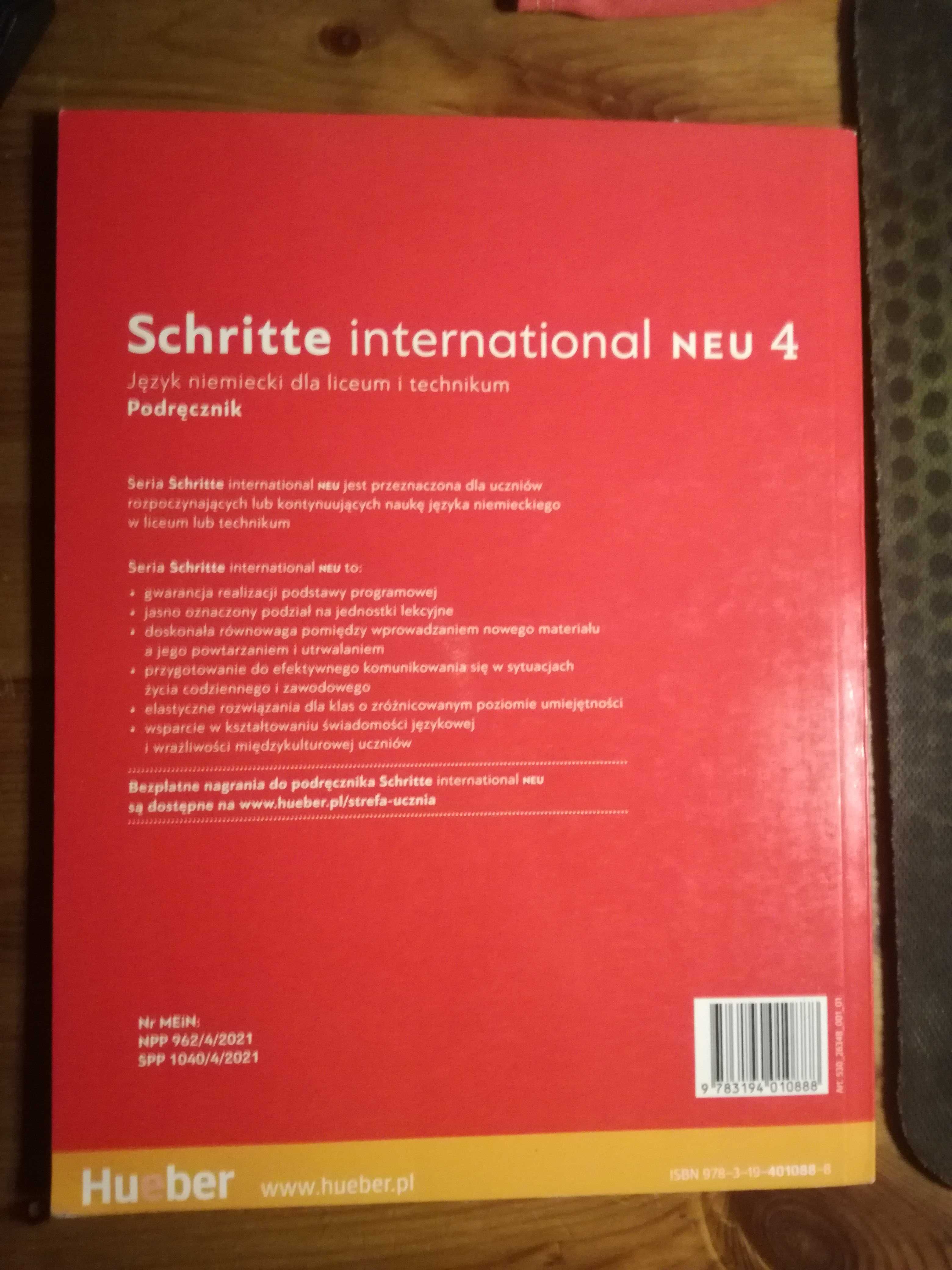 Podręcznik Schritte International Neu 4 + ćwiczenia trochę uzupełnione