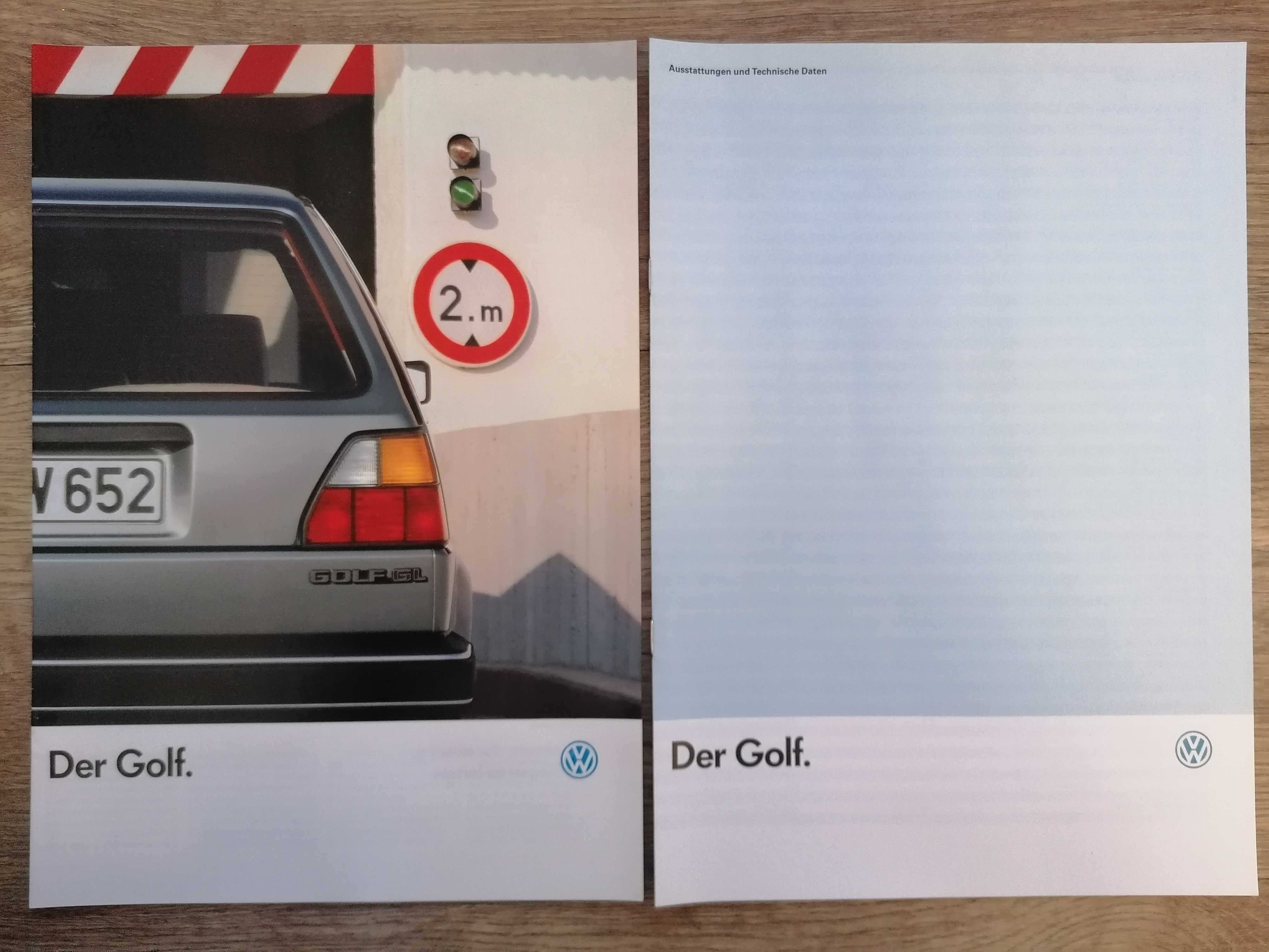 Prospekt VW Golf II C CL GL GT GTD