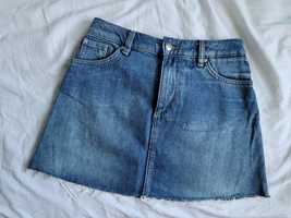 Jeansowa krótka spódnica z H&M