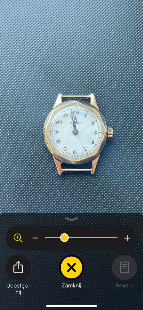 Omega 15 Jewels Złoty zegarek 1935 r damski !