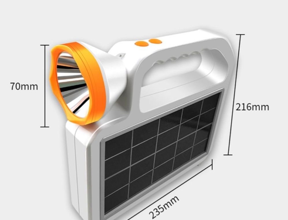 Latarka Solarna + Klosz + Powerbank Sklep