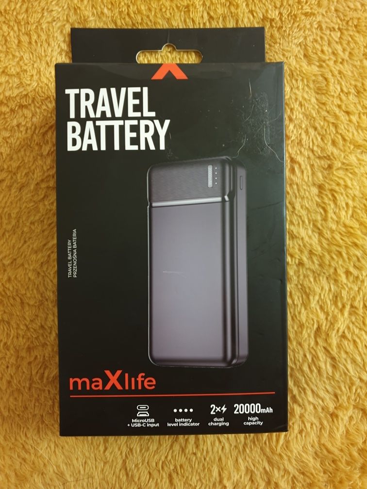 Павербанк Maxlife power bank MXPB-01 20000 mAh black