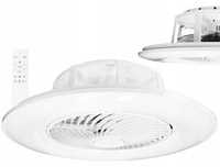 Wentylator Sufitowy Wiatrak Lampa LED Natynkowa Plafon Duży Pilot 56cm