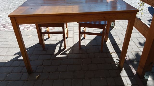 Stół drewniany duży / mały