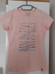 Bluzka tshirt latynka lamajka różowa łososiowe pudrowa
