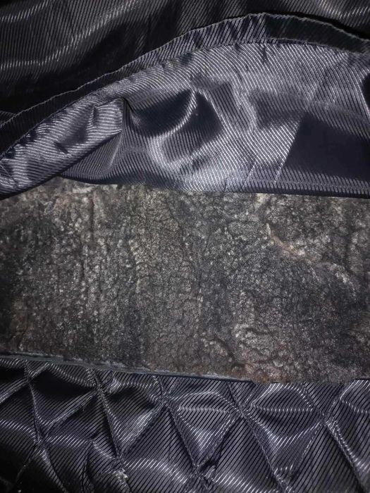 Зимняя кожаная мужская куртка