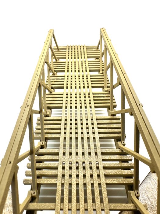 Most kolejowy drewniany makieta kolejowa diorama H0