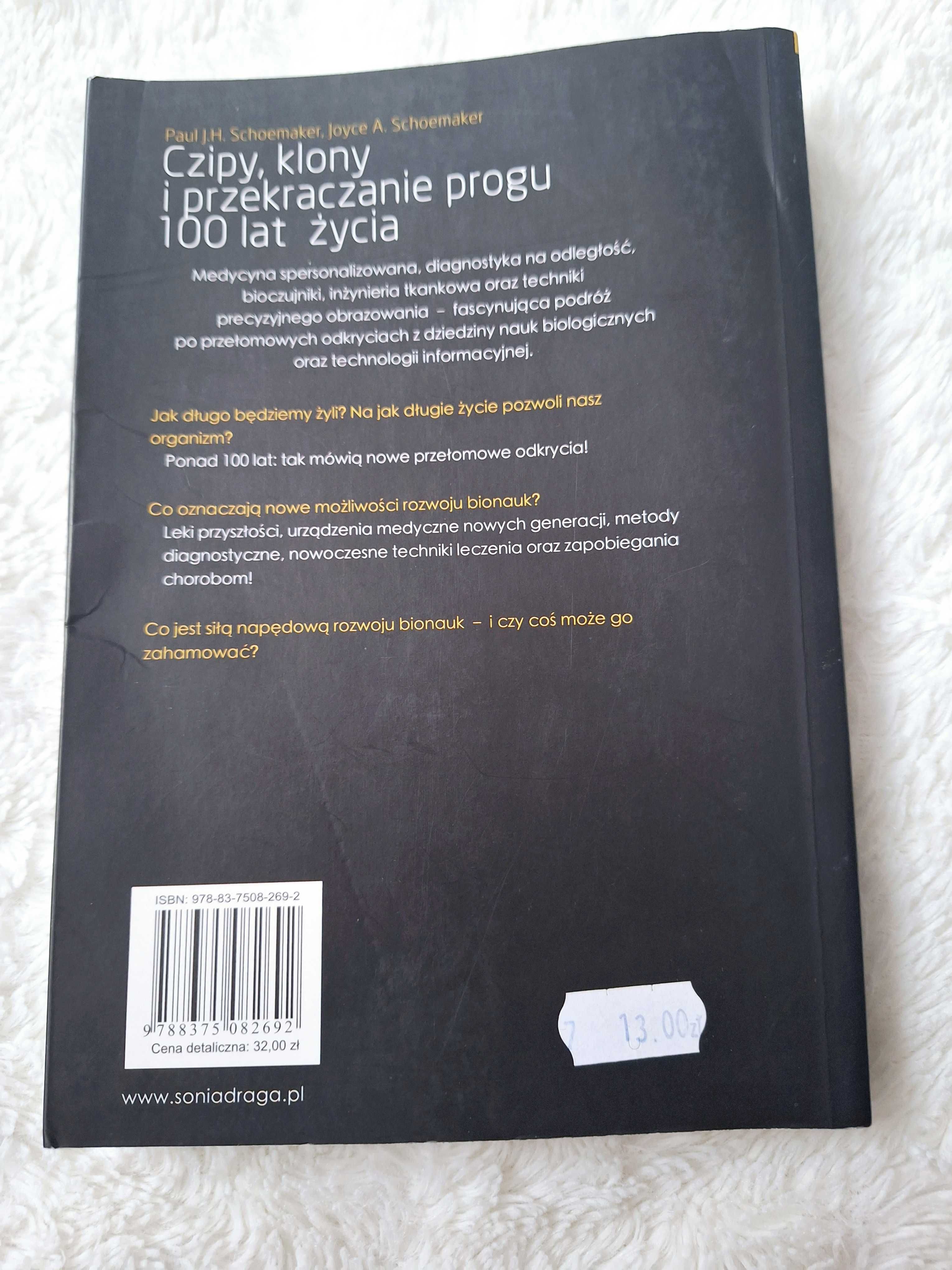 Książka Czipy kolny i przekraczanie progu 100 lat życia