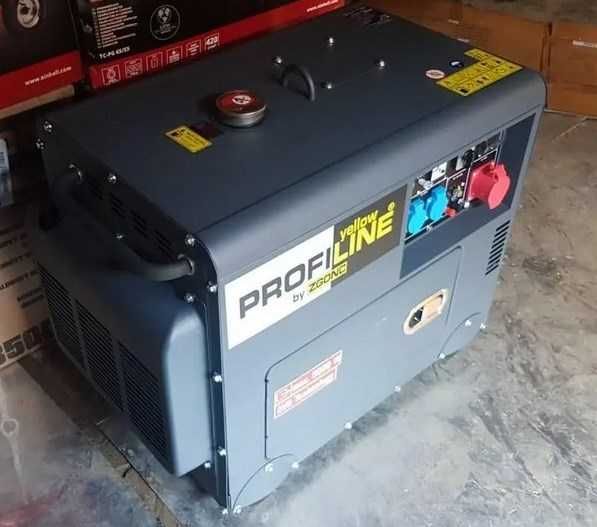 Дизельный генератор PROFILINE YPL-6000 на 3 фази або 1 фазу 5 kW