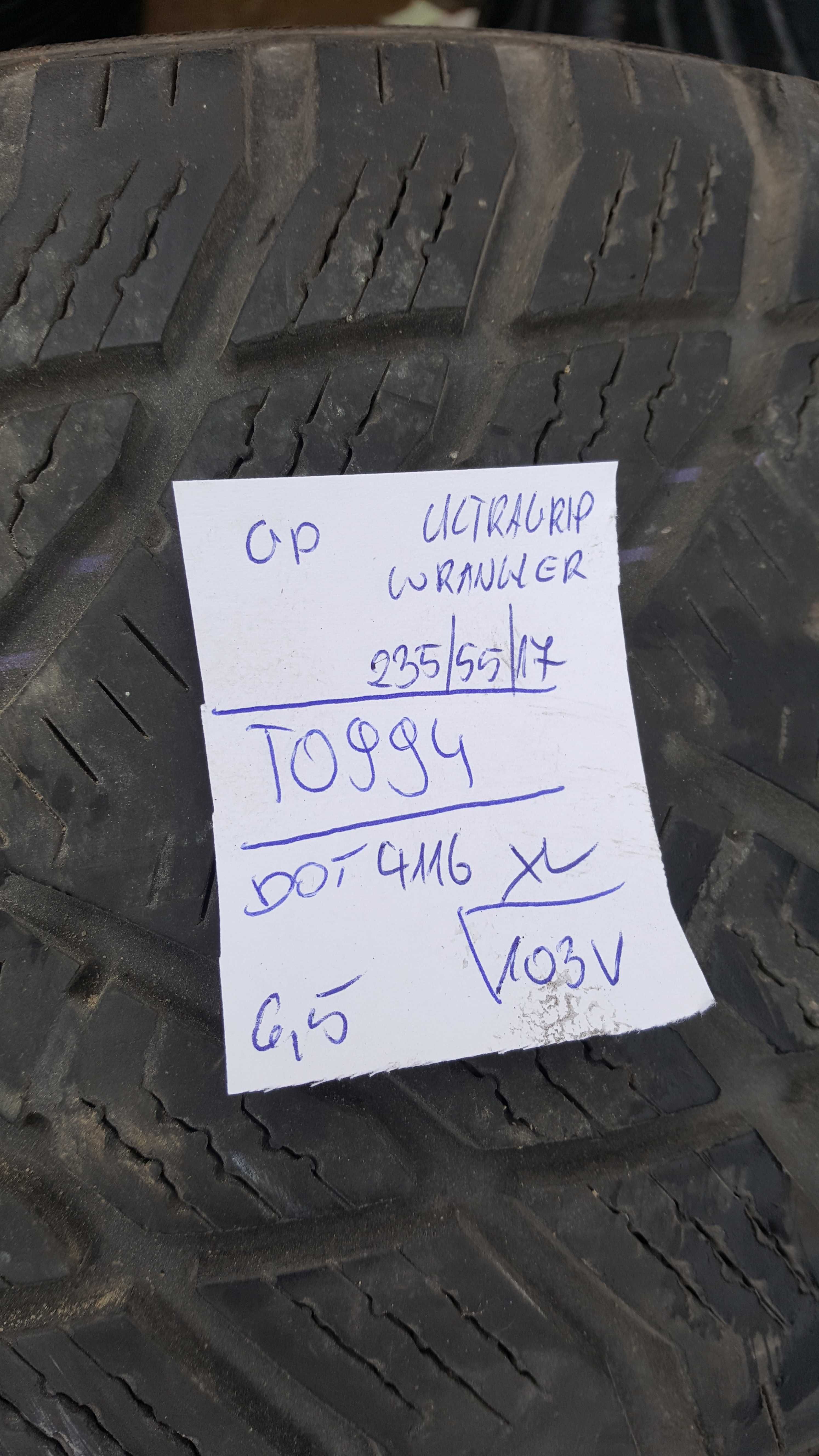 Goodyear 235/55 r17 UltraGrip Wrangler XL /// 6,5mm!!! 2017r