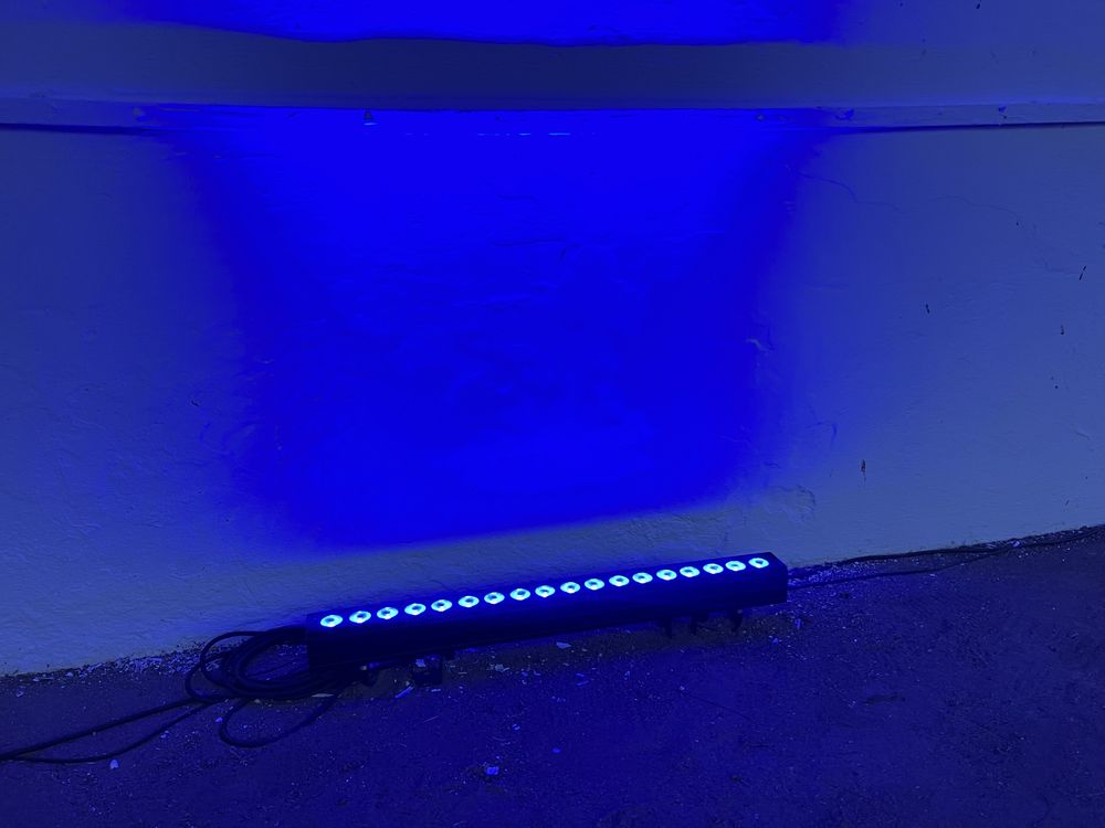 Barras LED Dmx RGBWAUV 6in1 18x18W