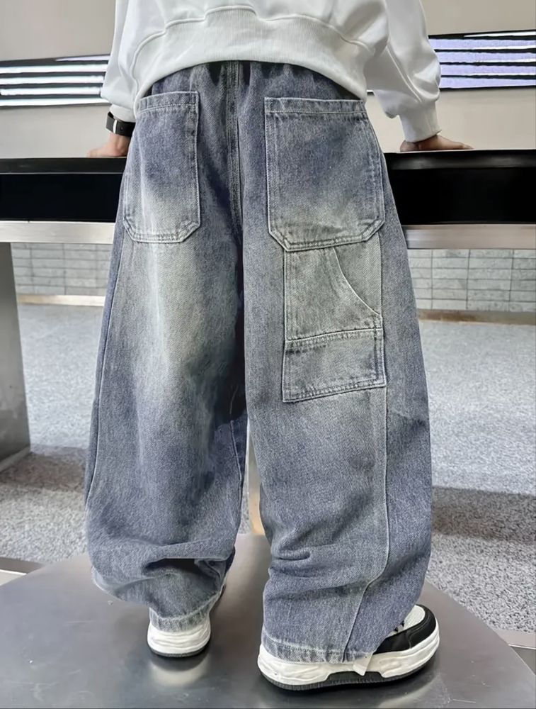 Модні підліткові широкі джинси бегі баггі baggy джинсы багги бегги