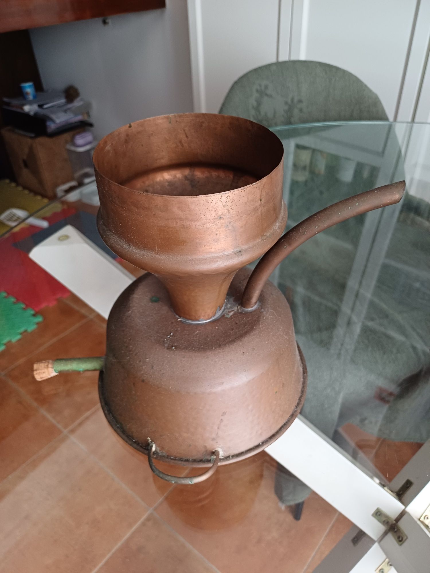 Alquitarra de cobre tradicional soldada