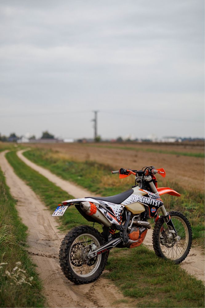 Motocykl 2014 KTM EXC 450 zarejestrowany kat. A2 Koła Supermoto Enduro