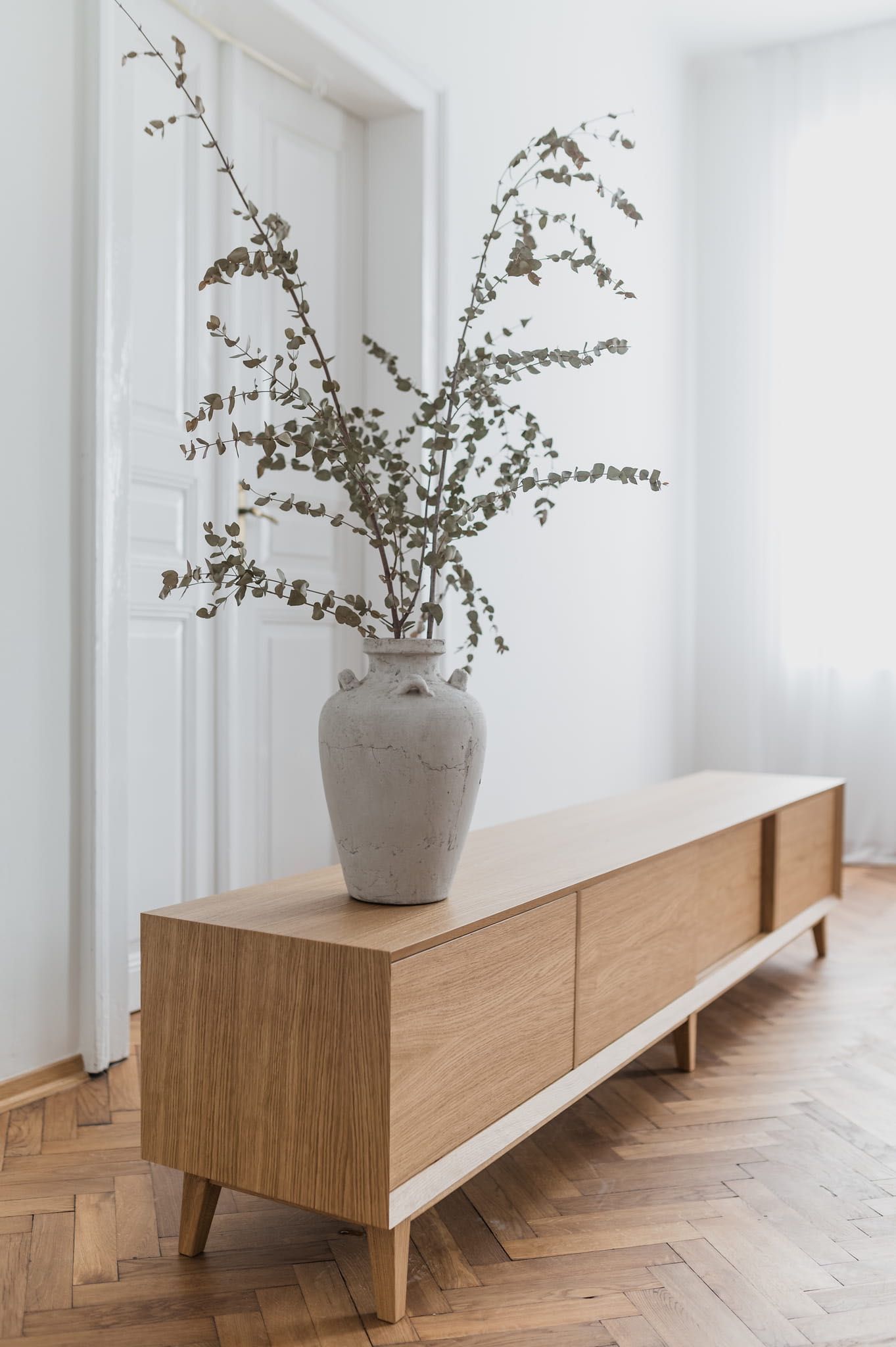 sideboard szafka RTV mid-century modern 100 % drewno HELSINGØR II