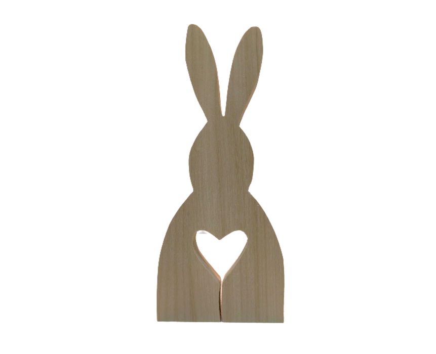 ZAJĄC WIELKANOCNY figurka drewniana królik 3D 20cm