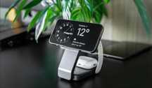 Ładowarka Apple Silver Monkey Alu MagCharger Qi2 3in1 Czarna Nowa