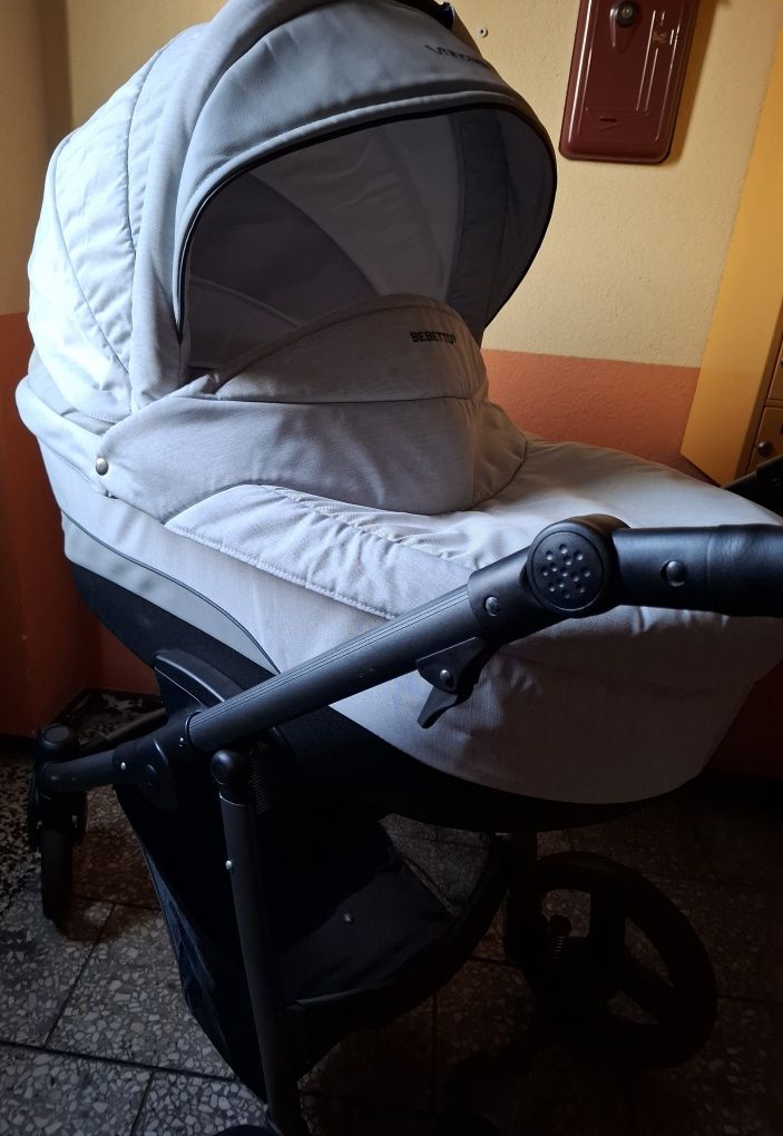 Wózek Bebetto Vulcano 2w1 składany gondola + spacerówka tył/przód