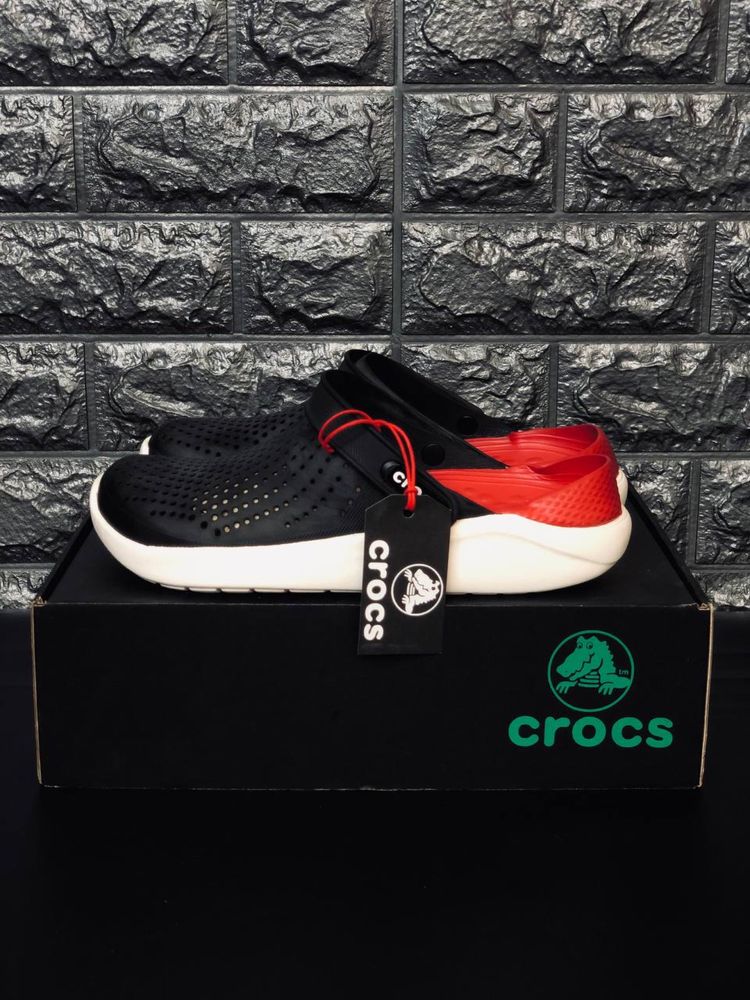 Мужские Шлепанцы Crocs Черные Шлепанцы Кроксы