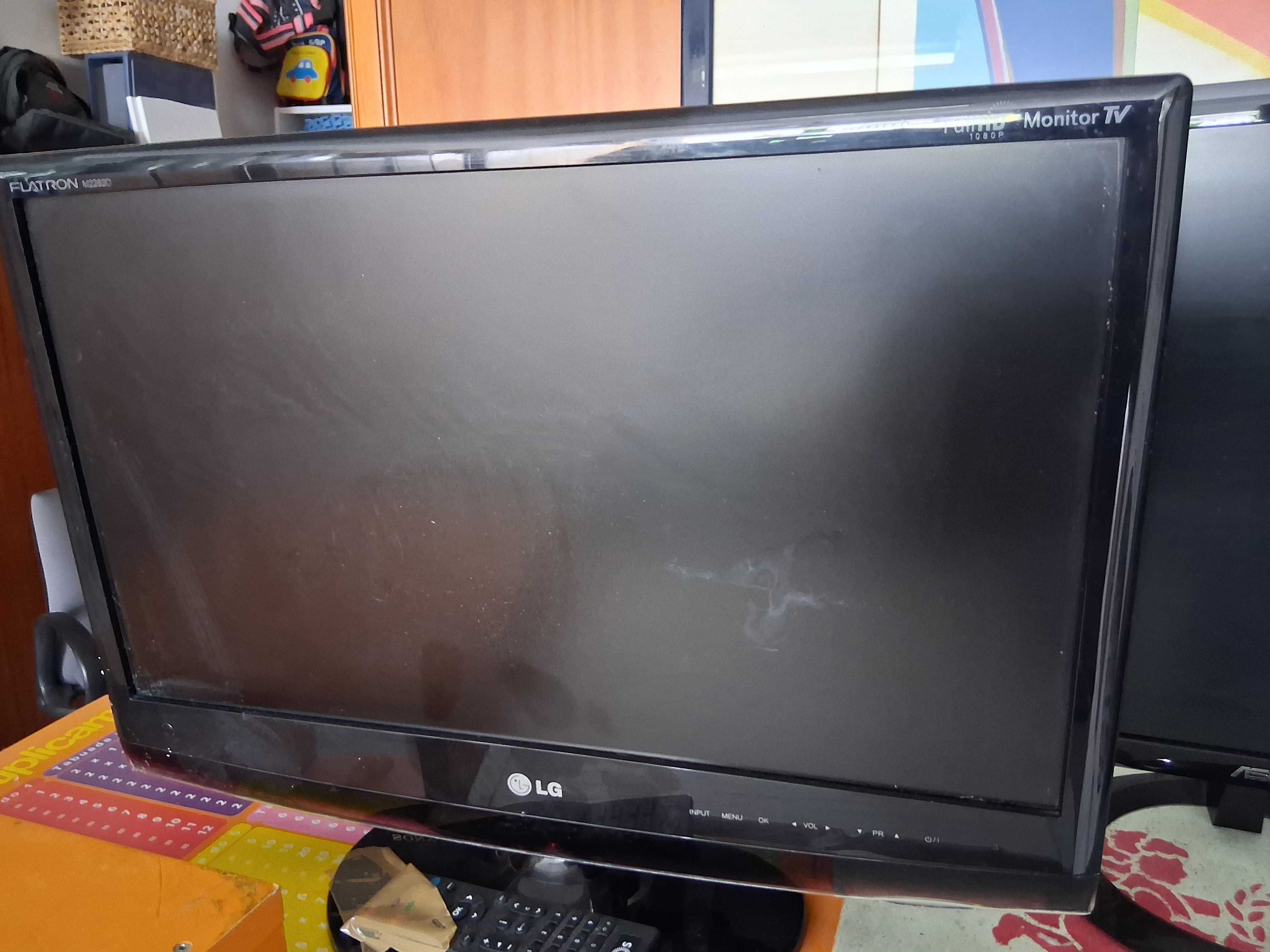 TV/Monitor LG FullHd 22" - inclui conversor NOS