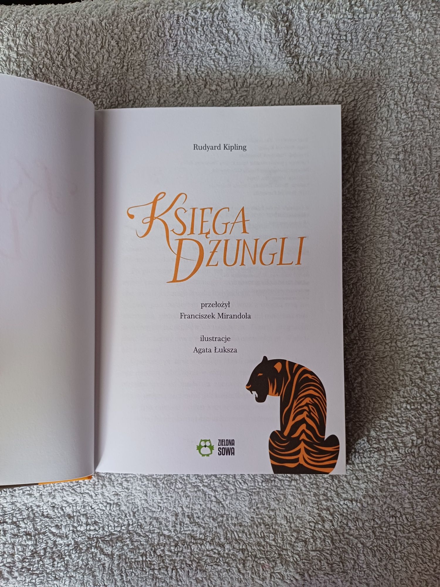 Księga Dżungli lektura - duże litery - Nowa - Super Prezent