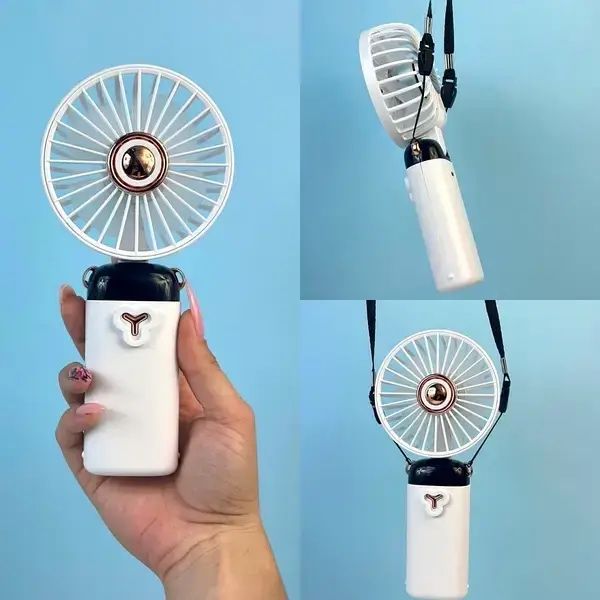 Вентилятор ручний/настільний акумуляторний з прикріпленням Mini Fan