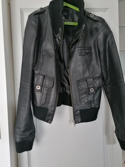 Kurtka skórzana Vero Moda czarna