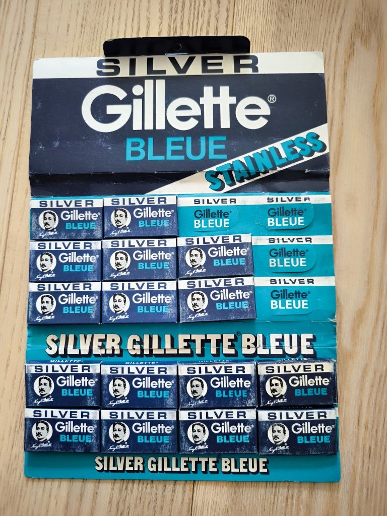 Żyletki Gillette Bleue Silver 16 paczek po 5 szt. PRL USA