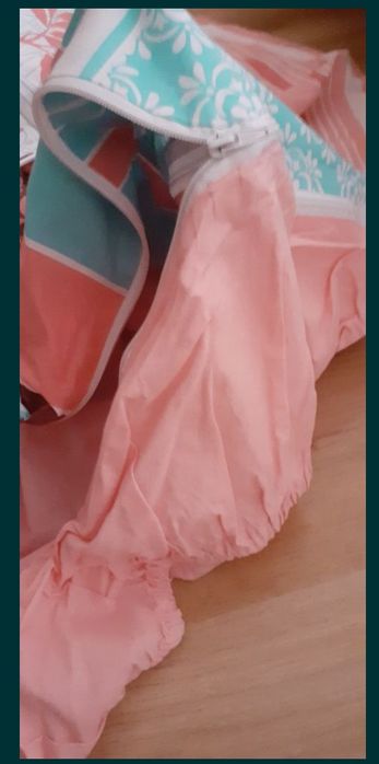 Ninho de cama bebé-Capa de endredon com fecho