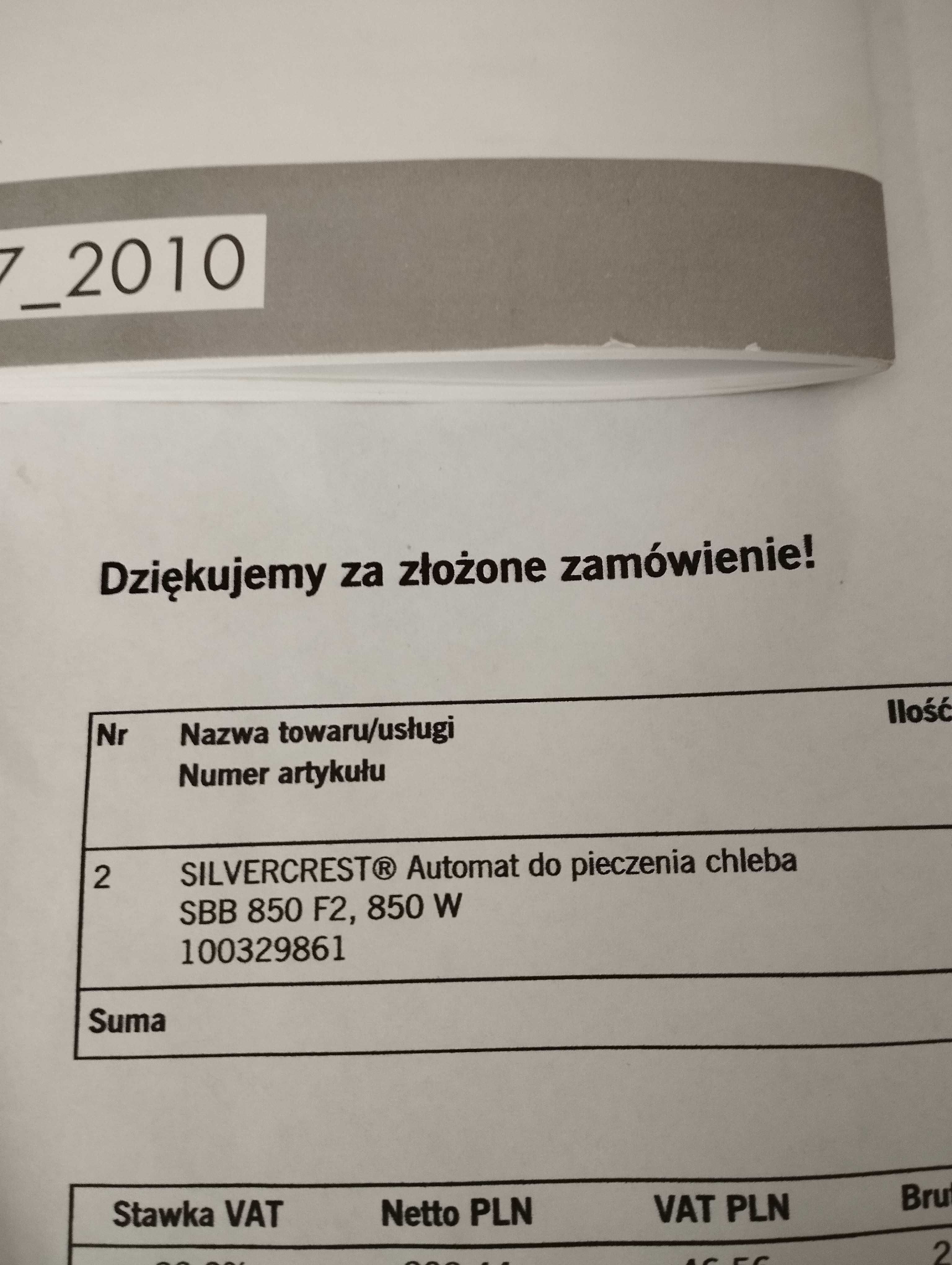 Automat do pieczenia chleba silvercrest