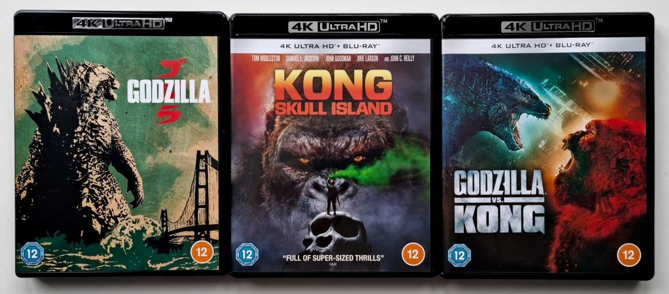 Godzilla, Kong Wyspa Czaszki, Godzilla vs Kong 4K UHD Blu-Ray PL