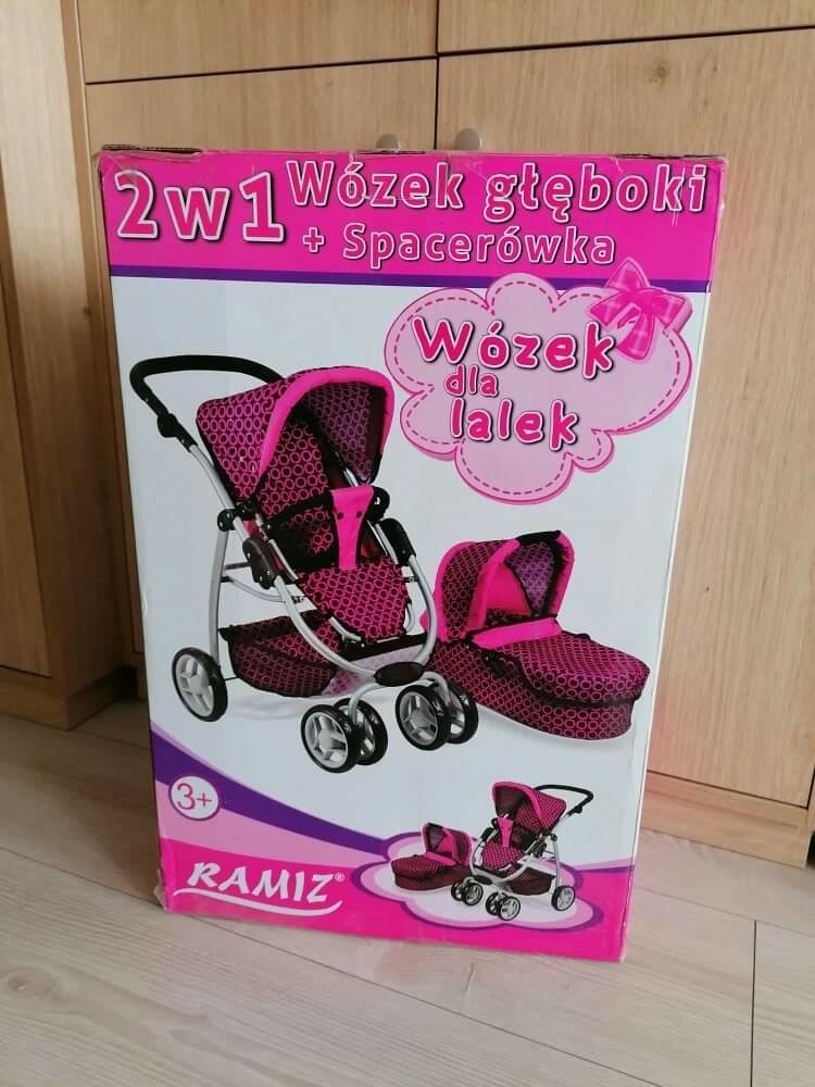 Nowy wózek dla lalek 2w1