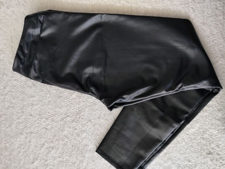 Spodnie damskie roz L-XL/Eco skóra