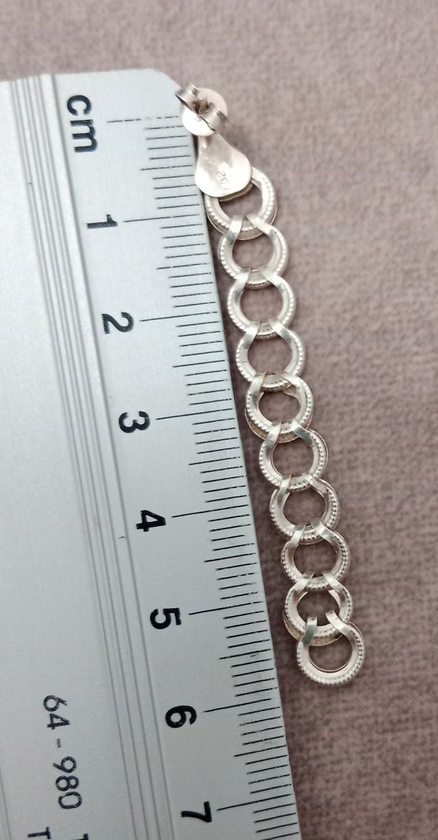Srebrne kolczyki długie łańcuch srebro 925